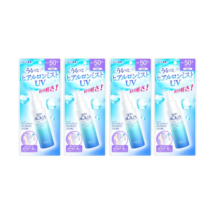 Wholesale Rohto Mentholatum Skin Aqua Super Moisture UV Mist SPF50+ PA++++ 60ml 4ea Set | Carsha