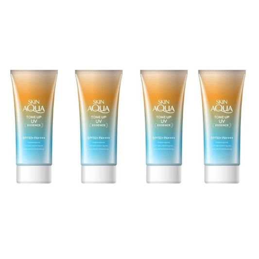 Wholesale Rohto Mentholatum Skin Aqua Tone Up Essence Latte Beige SPF50+ PA++++ 80g 4ea Set | Carsha
