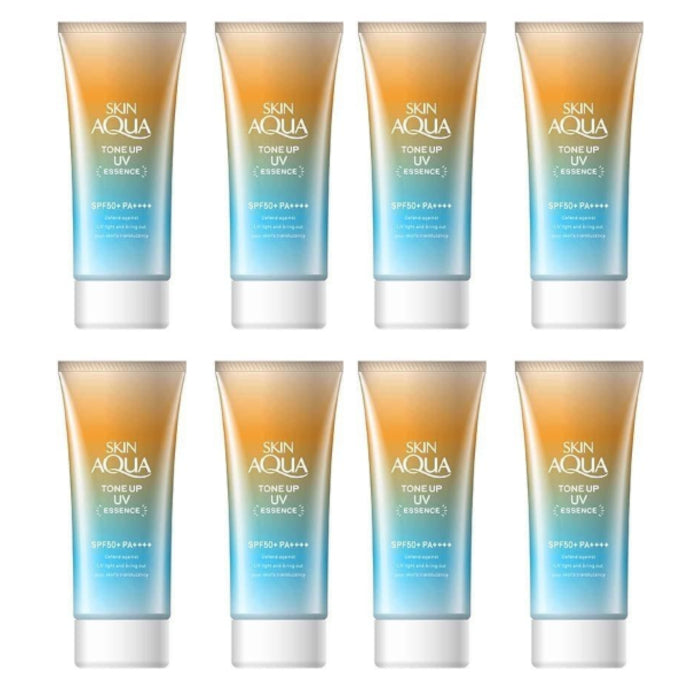 Wholesale Rohto Mentholatum Skin Aqua Tone Up Essence Latte Beige SPF50+ PA++++ 80g 8ea Set | Carsha