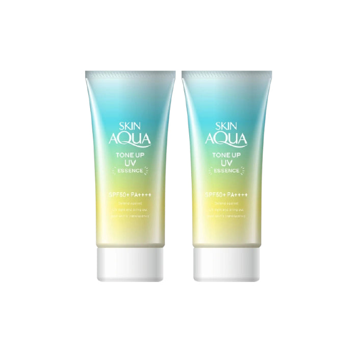 Wholesale Rohto Mentholatum Skin Aqua Tone Up UV Essence Green SPF50+ PA++++ 80g 2ea Set | Carsha
