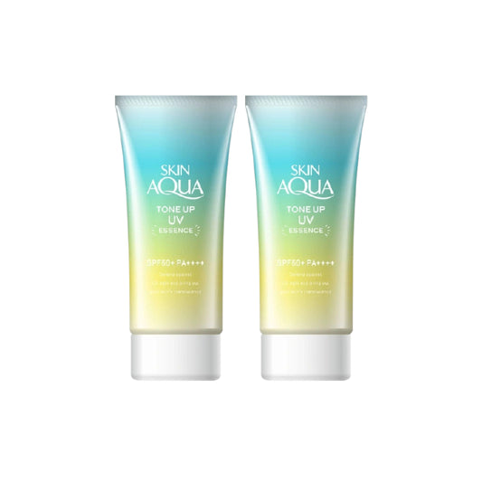 Wholesale Rohto Mentholatum Skin Aqua Tone Up UV Essence Green SPF50+ PA++++ 80g 2ea Set | Carsha