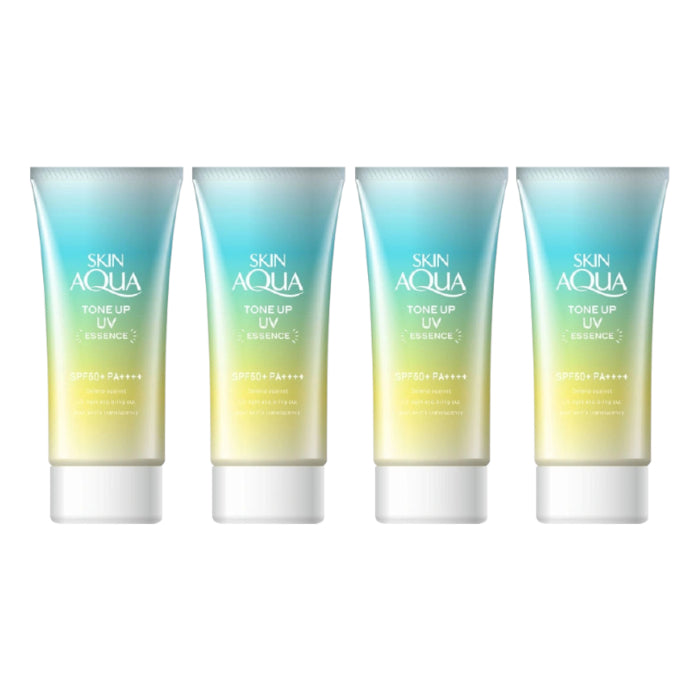 Wholesale Rohto Mentholatum Skin Aqua Tone Up UV Essence Green SPF50+ PA++++ 80g 4ea Set | Carsha