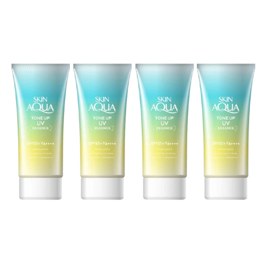 Wholesale Rohto Mentholatum Skin Aqua Tone Up UV Essence Green SPF50+ PA++++ 80g 4ea Set | Carsha