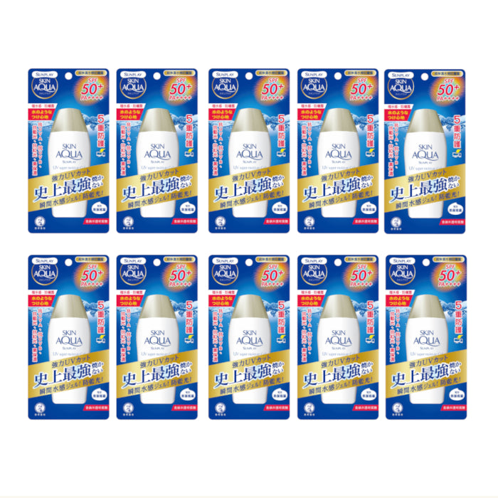 Wholesale Rohto Mentholatum Sunplay - Skinaqua UV Super Moisture GEL SPF 50 PA++++ - 80g 10ea Set | Carsha