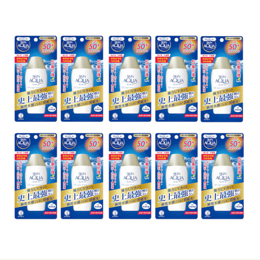 Wholesale Rohto Mentholatum Sunplay - Skinaqua UV Super Moisture GEL SPF 50 PA++++ - 80g 10ea Set | Carsha