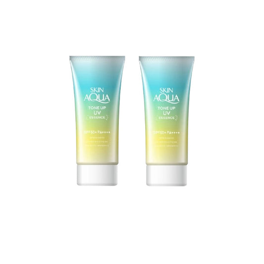 Wholesale Rohto Mentholatum - Skin Aqua Tone Up UV Essence Green SPF50+ PA++++ - 80g 2ea Set | Carsha