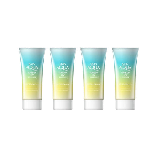 Wholesale Rohto Mentholatum - Skin Aqua Tone Up UV Essence Green SPF50+ PA++++ - 80g 4ea Set | Carsha
