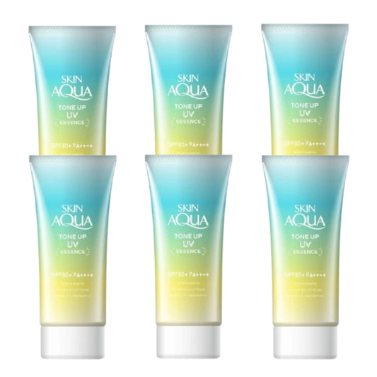 Wholesale Rohto Mentholatum - Skin Aqua Tone Up UV Essence Green SPF50+ PA++++ - 80g 6ea Set | Carsha