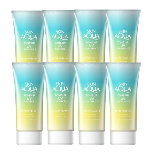 Wholesale Rohto Mentholatum - Skin Aqua Tone Up UV Essence Green SPF50+ PA++++ - 80g 8ea Set | Carsha