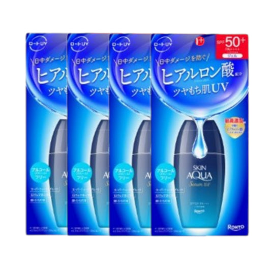 Wholesale Rohto Mentholatum - Skin Aqua Hyaluronic Serum UV SPF50+ PA++++ - 70g - White 4ea Set | Carsha