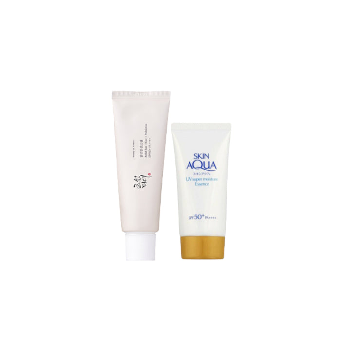 Wholesale Rohto Mentholatum X BEAUTY OF JOSEON Super Moisture Sunscreen Set 50ml+80g | Carsha