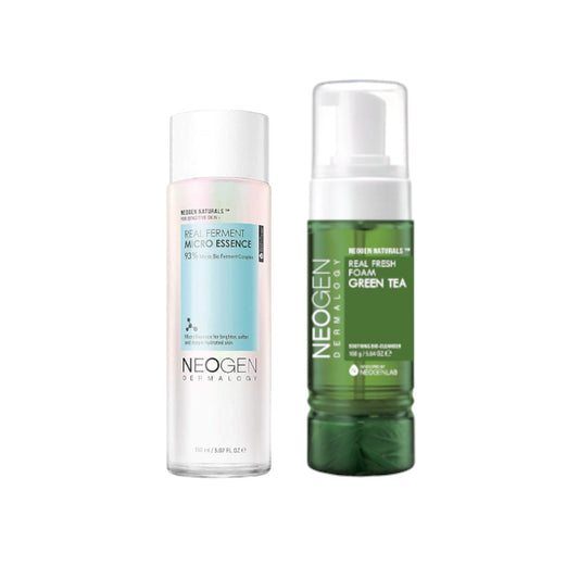 Wholesale NEOGEN Dermalogy - Dermalogy Real Ferment Micro Essence - 150ml + Real Fresh Foam - 160g - Green Tea New Version Set | Carsha