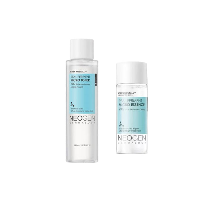 Wholesale NEOGEN Dermalogy Real Ferment Micro Toner - 150ml 1ea + Real Ferment Micro Essence - 10ml 1ea Set | Carsha