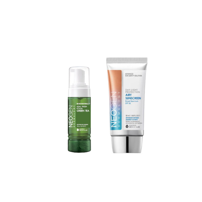 Wholesale NEOGEN Dermalogy Real Fresh Foam - 160g - Green Tea New Version 1ea + Day-Light Protection Airy Sunscreen SPF50+ - 50ml... | Carsha