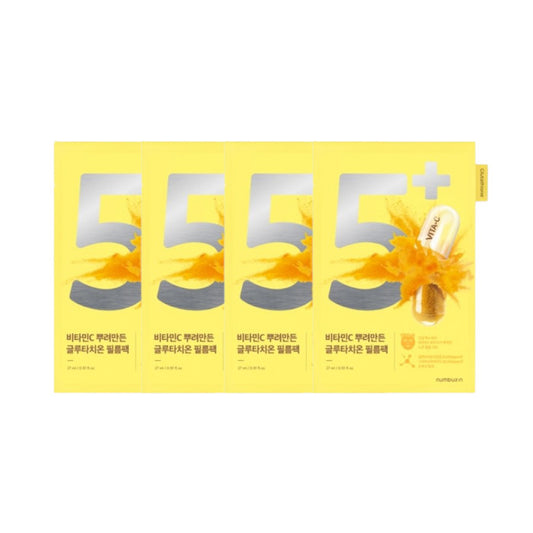 Wholesale numbuzin - No.5+ Glutathione Vitamin Concentrated Mask - 1pc 4ea Set | Carsha