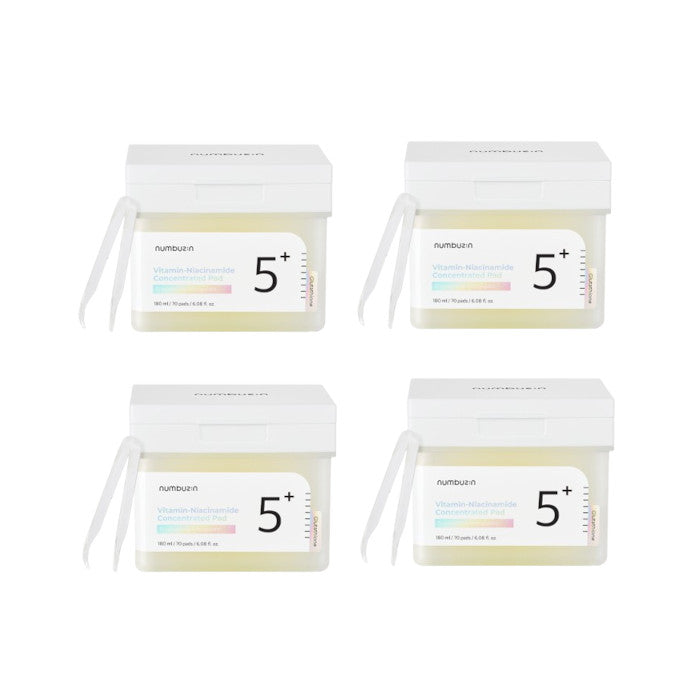 Wholesale numbuzin - No.5+ Glutathione Vitamin Concentrated Pad - 180ml/70pads 4ea Set | Carsha