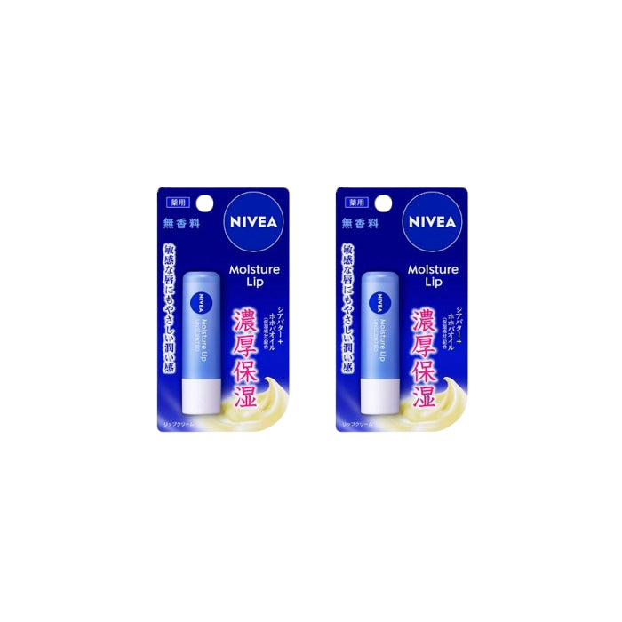 Wholesale NIVEA Japan - Moisture Lip Unscented - 3.9g 2ea | Carsha