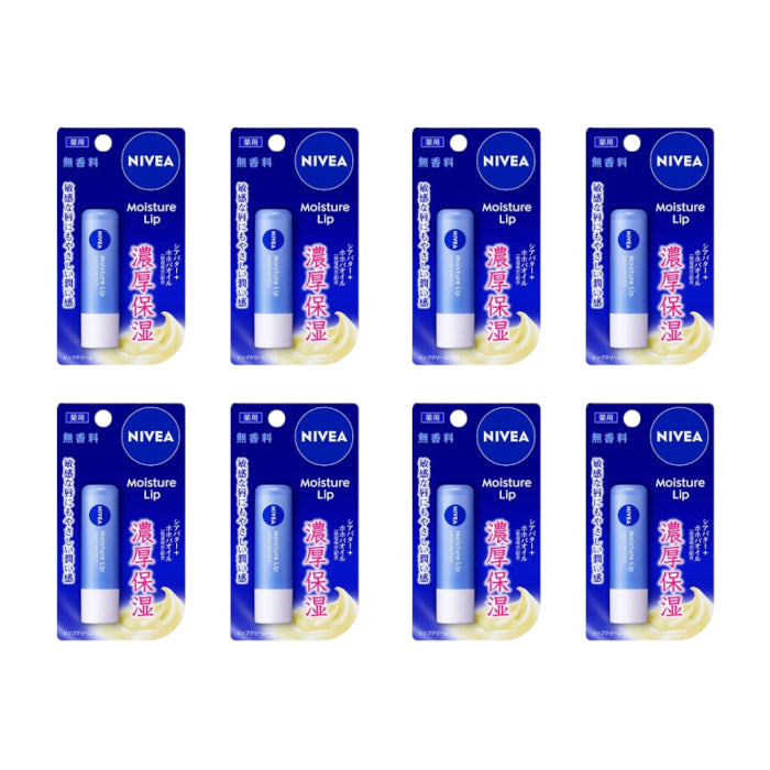 Wholesale NIVEA Japan - Moisture Lip Unscented - 3.9g 8ea | Carsha