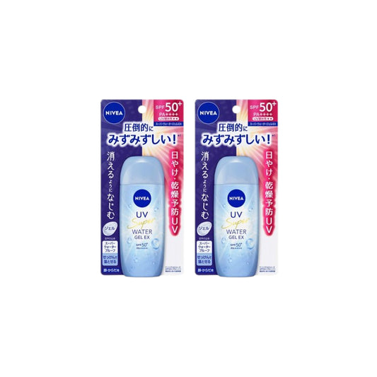 Wholesale NIVEA Japan - UV Super Water Gel EX SPF50+ PA++++ - 80g 2ea Set | Carsha