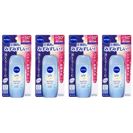 Wholesale NIVEA Japan - UV Super Water Gel EX SPF50+ PA++++ - 80g 4ea Set | Carsha