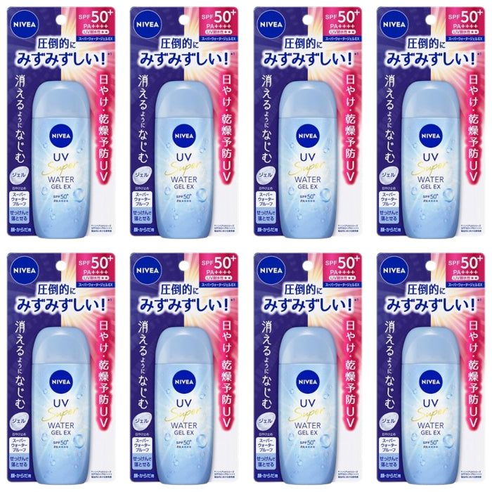 Wholesale NIVEA Japan - UV Super Water Gel EX SPF50+ PA++++ - 80g 8ea Set | Carsha
