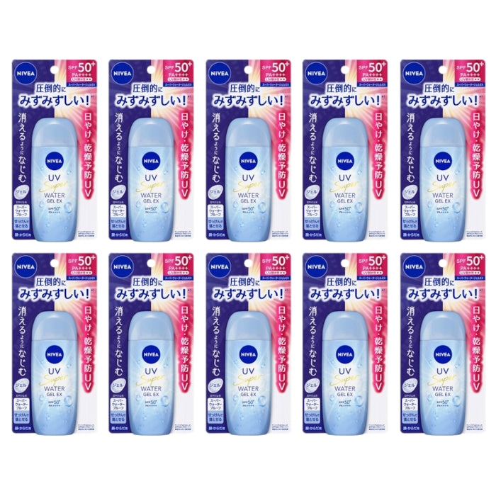 Wholesale NIVEA Japan - UV Super Water Gel EX SPF50+ PA++++ - 80g 10ea Set | Carsha