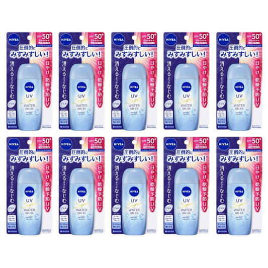 Wholesale NIVEA Japan - UV Super Water Gel EX SPF50+ PA++++ - 80g 10ea Set | Carsha