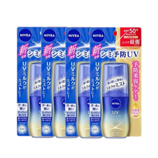 Wholesale NIVEA Japan - UV Deep Protect & Care Milk Mist SPF50+ PA++++ - 60ml 4ea Set | Carsha