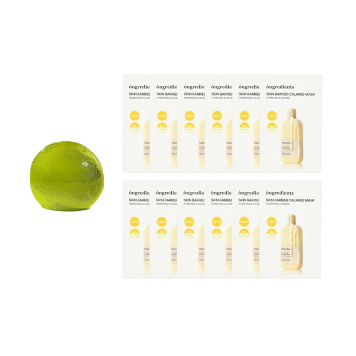 Wholesale ongredients - Cleansing Ball - 110g - Jeju Green Tea + Skin Barrier Calming Mask - 12pcs Set | Carsha