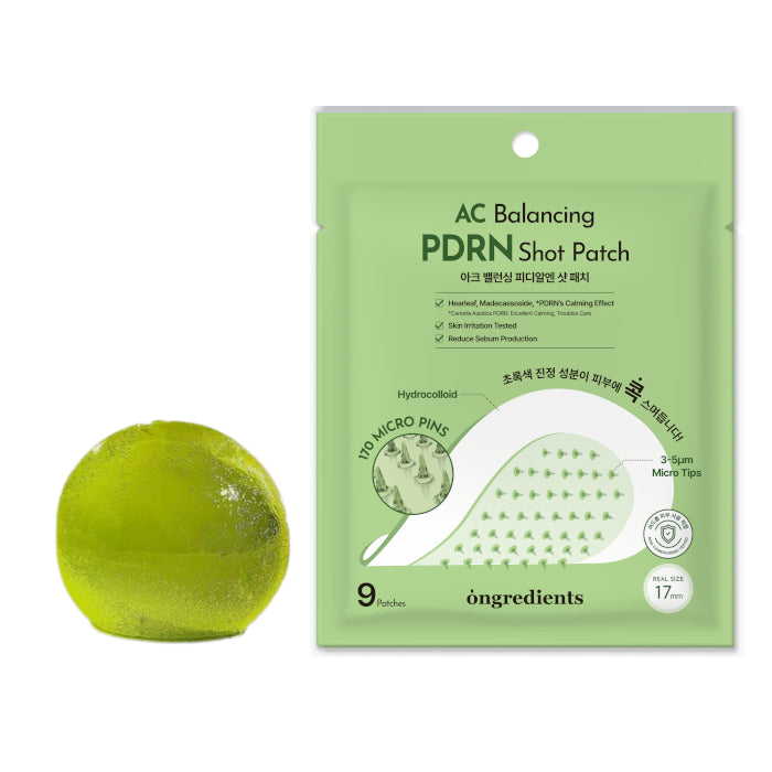 Wholesale ongredients - Cleansing Ball - 110g - Jeju Green Tea + AC Balancing PDRN Shot Patch - 9patches Set | Carsha