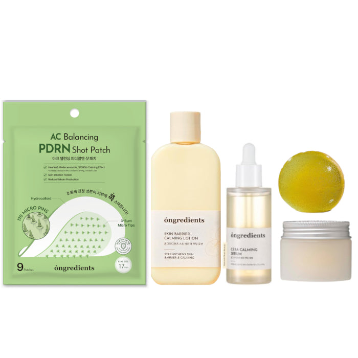 Wholesale ongredients - Skin Calming Collection Set A + AC Balancing PDRN Shot Patch - 9patches | Carsha