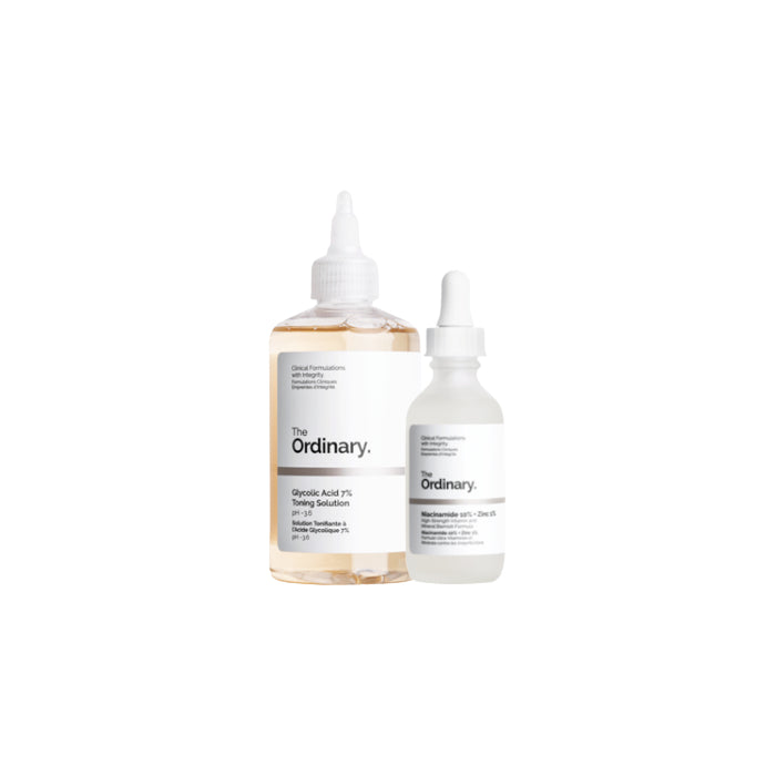 Wholesale The Ordinary - Glycolic Acid 7% Toning Solution - 240ml + Niacinamide 10% + Zinc 1% - 60ml Set | Carsha