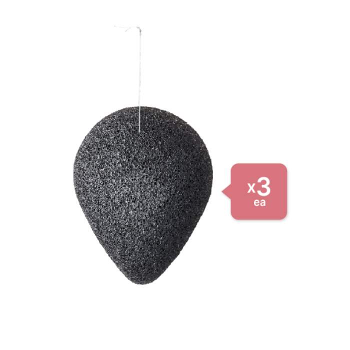 Wholesale Deal Purito SEOUL Bamboo Charcoal Konjac Sponge - 7g 3ea Set | Carsha