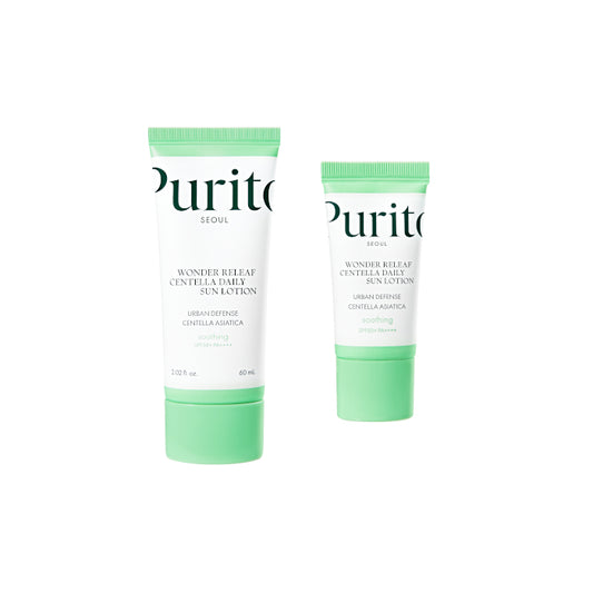 Wholesale Purito SEOUL Wonder Releaf Centella Daily Sun Lotion Set | Carsha