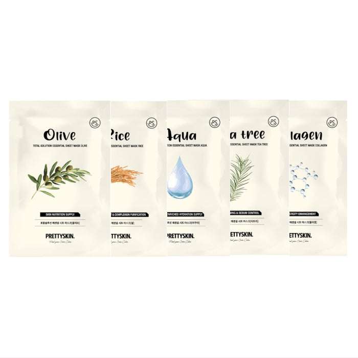 Wholesale PRETTYSKIN - Total Solution Essential Sheet Mask Buffet Set A | Carsha