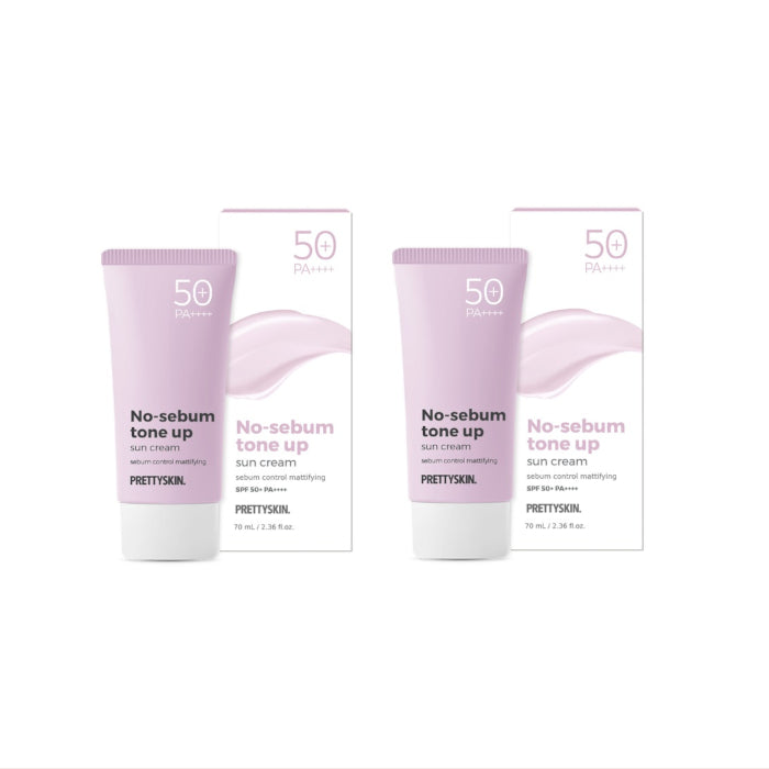 Wholesale PRETTYSKIN - No Sebum Tone Up Sun Cream SPF50+ PA++++ - 70ml 2ea Set | Carsha