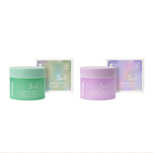 Wholesale PRETTYSKIN - 5In1 Arbutin Cream - 50ml 1ea + 5In1 Retinol Cream - 50ml 1ea Set | Carsha