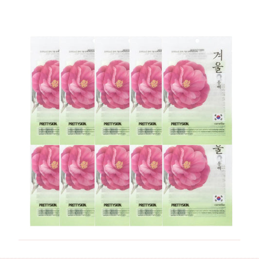 Wholesale PRETTYSKIN - Hankook Winter Mask Pack - Camellia - 10pcs Set | Carsha