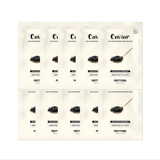 Wholesale PRETTYSKIN - Total Solution Essential Sheet Mask - Caviar - 10pcs Set | Carsha