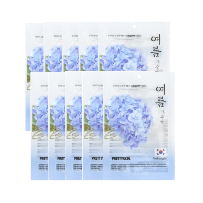Wholesale PRETTYSKIN - Hankook Summer Mask Pack - Hydrangea - 10pcs Set | Carsha