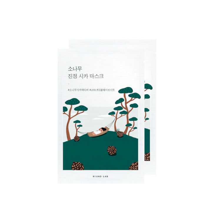 Wholesale Deal Round Lab - Pine Calming Cica Mask Sheet - 27ml 2ea Set | Carsha