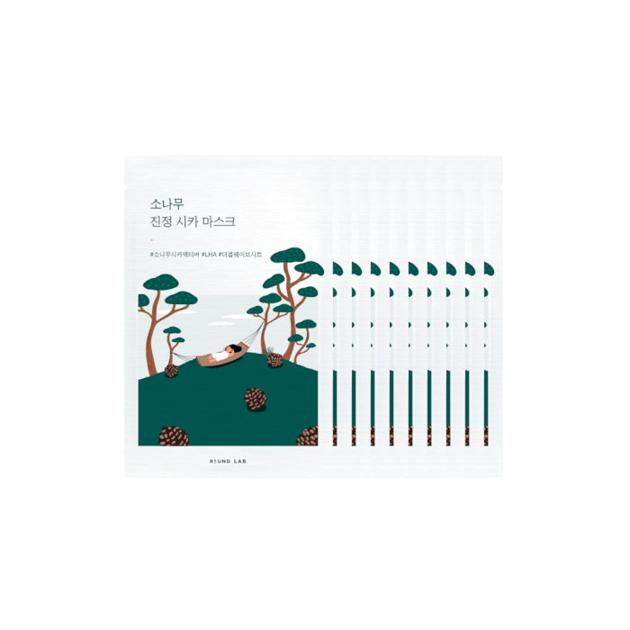 Wholesale Deal Round Lab - Pine Calming Cica Mask Sheet - 27ml 10ea Set | Carsha