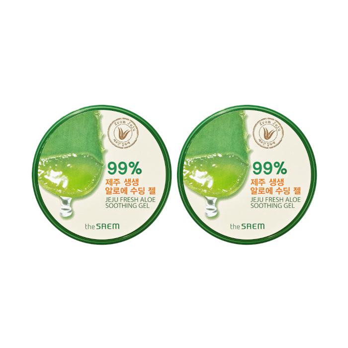 Wholesale The Saem - Jeju Fresh Aloe Soothing Gel 99% - 300ml 2ea Set | Carsha