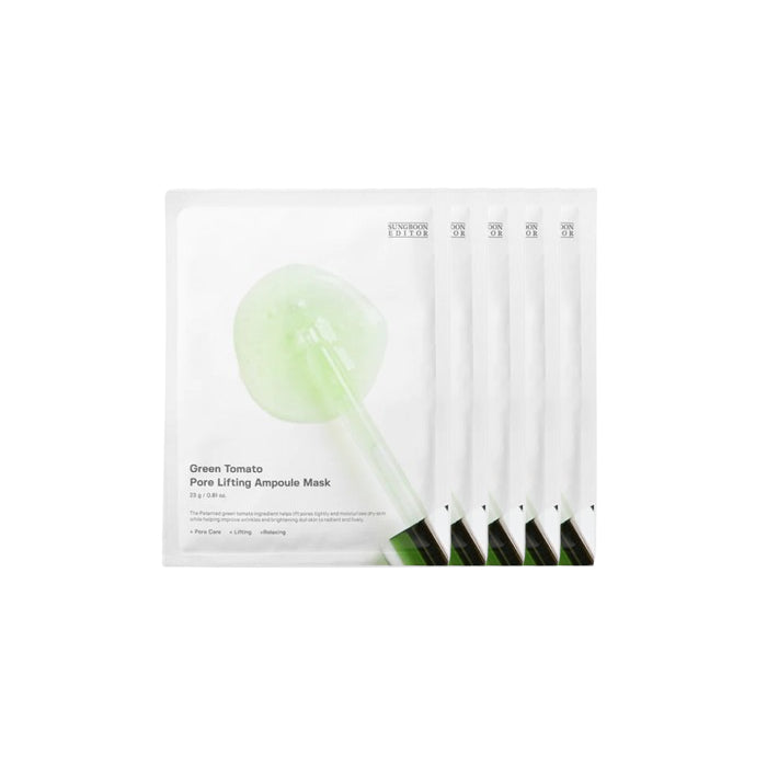 Wholesale SUNGBOON EDITOR - Green Tomato Pore Lifting Ampoule Mask - 5ea Set | Carsha