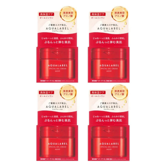 Shiseido - Aqua Label Special Gel Cream Moist - 90g (4ea) Set