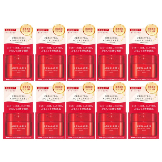 Shiseido - Aqua Label Special Gel Cream Moist - 90g (10ea) Set