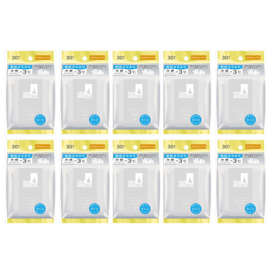 Shiseido - Sea Breeze Face & Body Ice Sheet - 30 sheets - Citrus Sherbet (10ea) Set