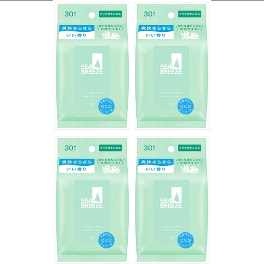 Wholesale Shiseido - Sea Breeze Face & Body Ice Sheet - 30 sheets - Clear Botanical 4ea Set | Carsha