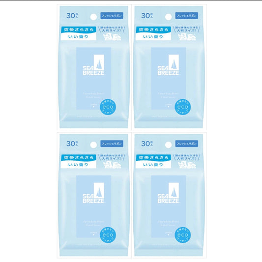 Wholesale Shiseido - Sea Breeze Face & Body Ice Sheet - 30 sheets - Fresh Savon 4ea Set | Carsha