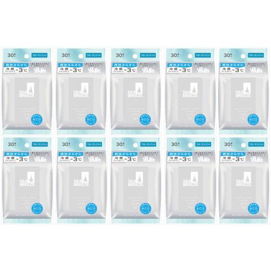 Wholesale Shiseido - Sea Breeze Face & Body Ice Sheet - 30 sheets - Frozen Mint 10ea Set | Carsha